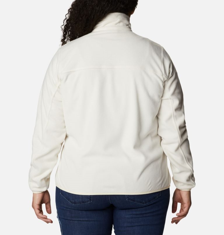 Women's Columbia Ali Peak Full Zip Fleece Jackets White | Plus Size CA-UA15L